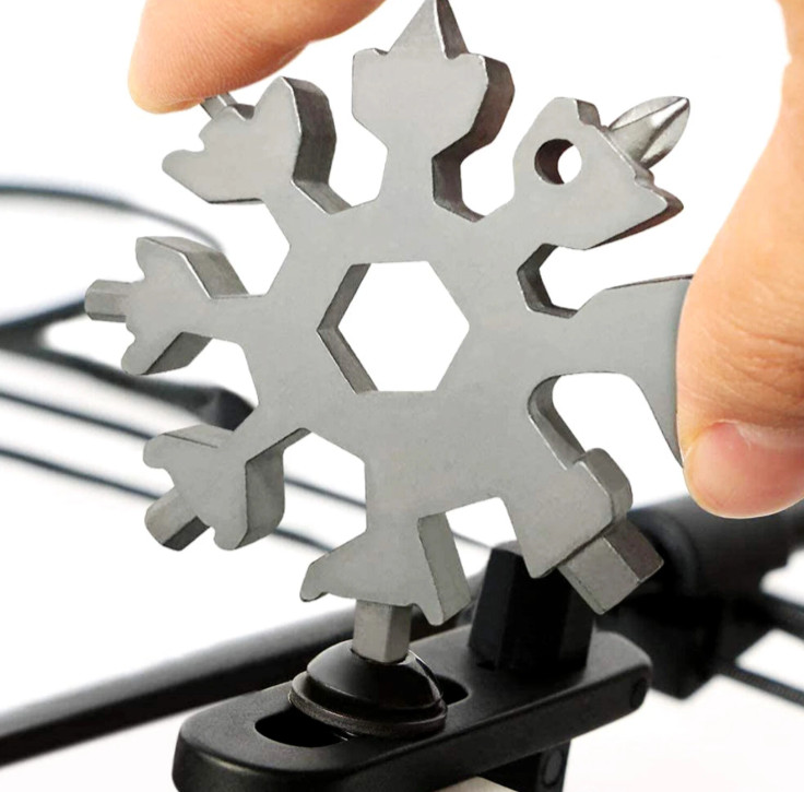 Black 18-in-1 Snowflake Multi-Tool Carbon Steel Multitool Screwdriver Opener