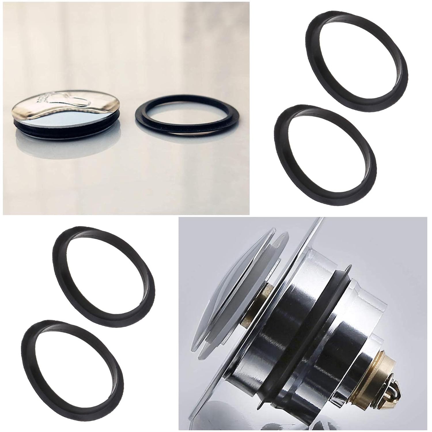 5Pcs Sink Plug O-Ring Spare Sealing Gaskets for Metal Basin Plugs and Pop up …