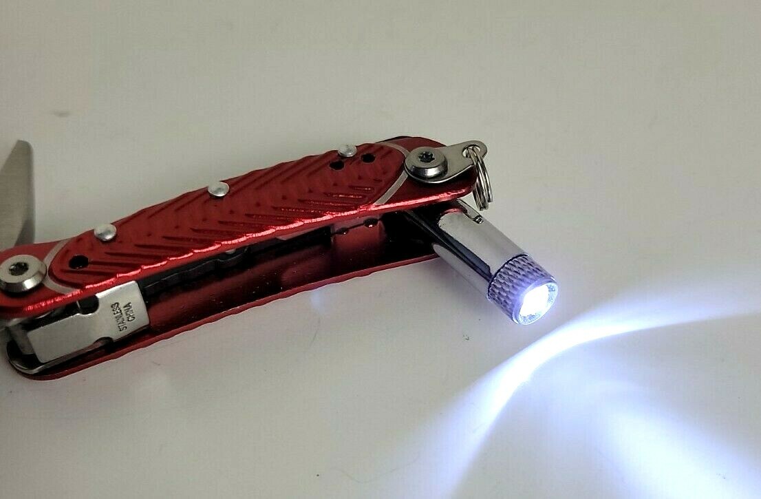 Red Metal XGEAR Multi-Tool for Key Ring – 3″ Long