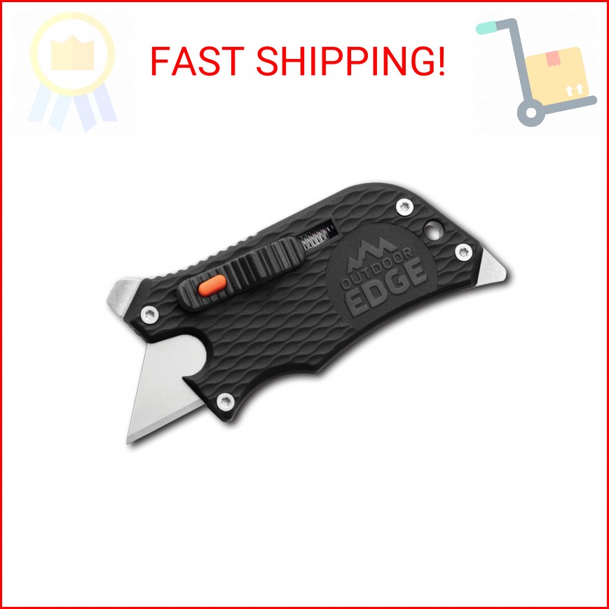 Outdoor Edge SlideWinder – Utility Knife Multitool with Standard Replaceable Raz
