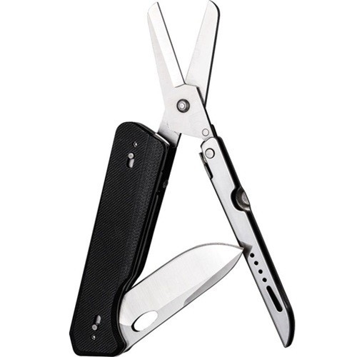 Roxon KS Multi Tool Scissors Large Blade Pocket Clip Black