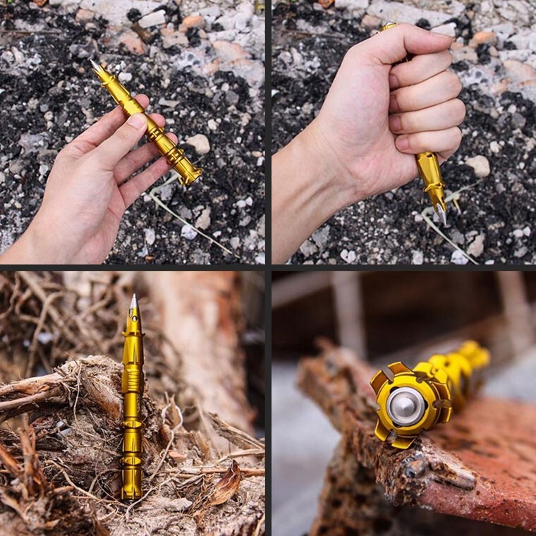 EDC Aluminium Alloy Ballpoint Pen Signature Pen Portable Outdoor Travel Pen