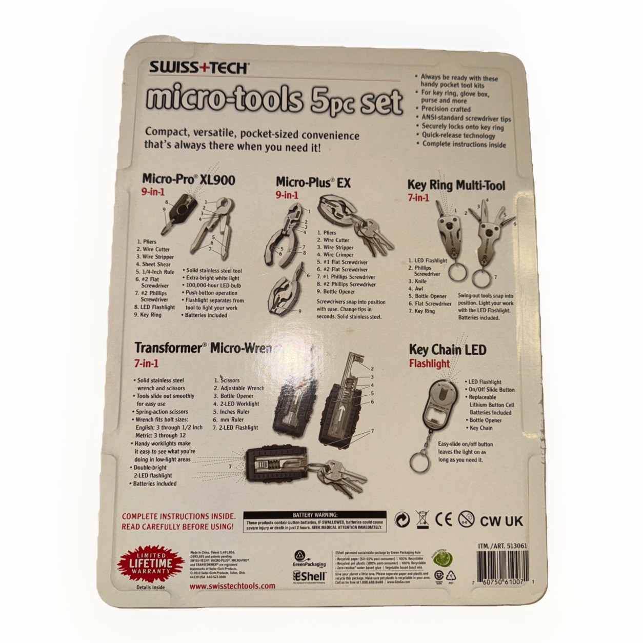 Swiss +Tech micro-tools Five Piece Set