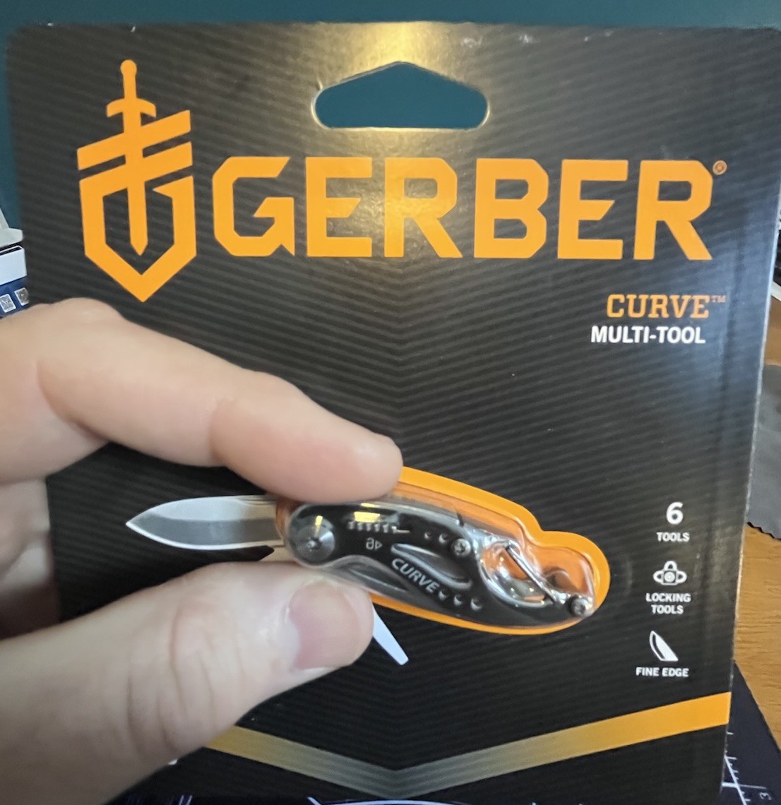 Gerber Curve, Multi-Tool and Pocket Knife Keychain, Stainless Steel, New