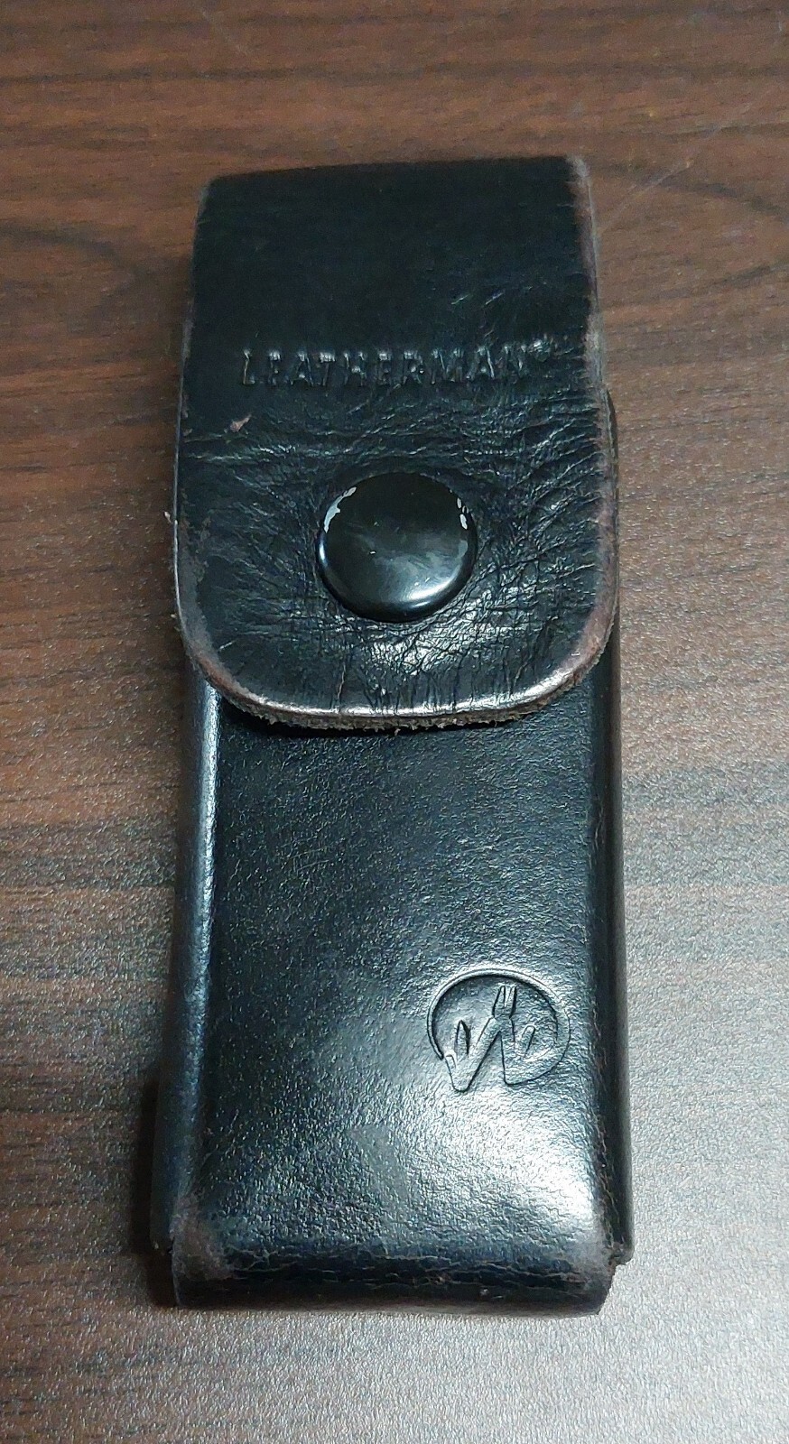 LEATHERMAN Multi-Tool Black Leather Belt Sheath. SHEATH ONLY
