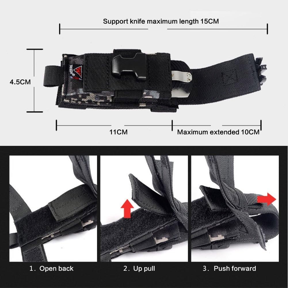 Durable Nylon Mag Pouch for Folding Tools and Flashlights Easy Carry Design
