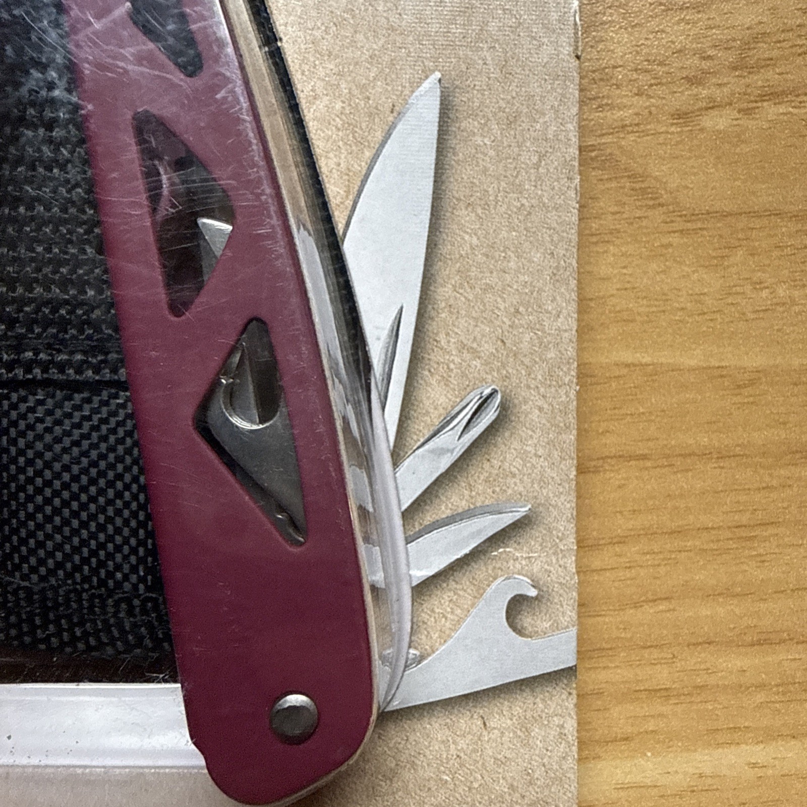Ozark Trail Multi Tool 12-in-1 Sheath Included Camping Fishing Red