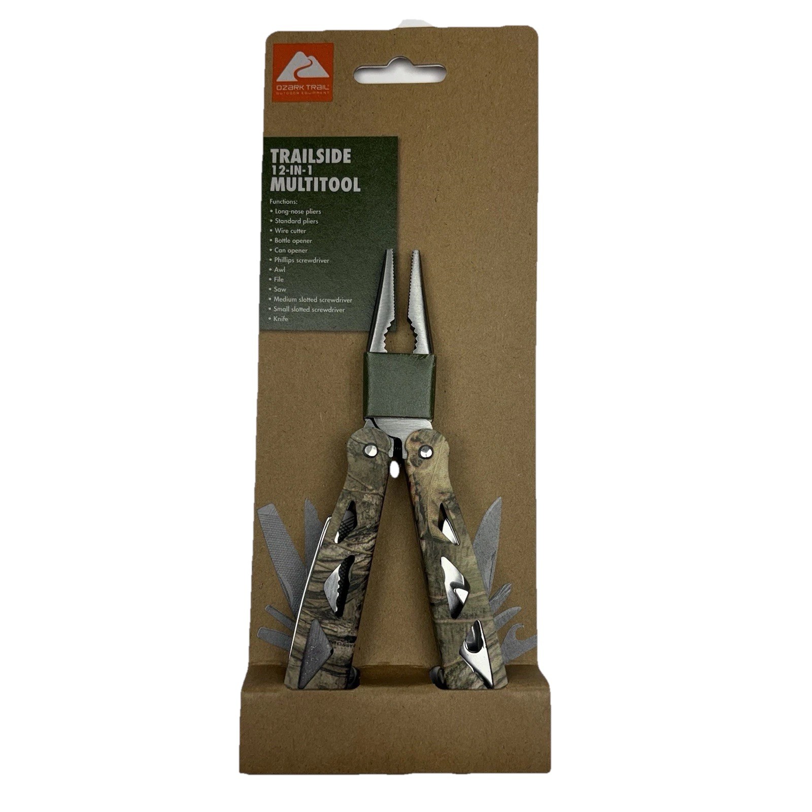 Ozark Trail Trailside 12-in-1 MultiTool Camo Finish 6122