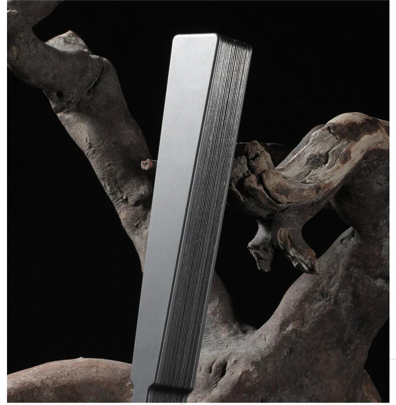 Titanium Alloy Folding Fan Chinese Style Metal Kung Fu Fan Tai Chi Fan