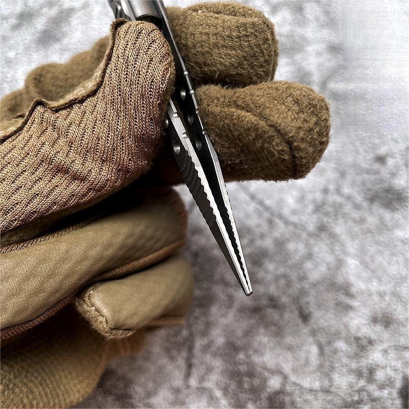 Titanium Tweezer EDC Portable Antiskid Anti-Static Pocket Tool Outdoor Camping