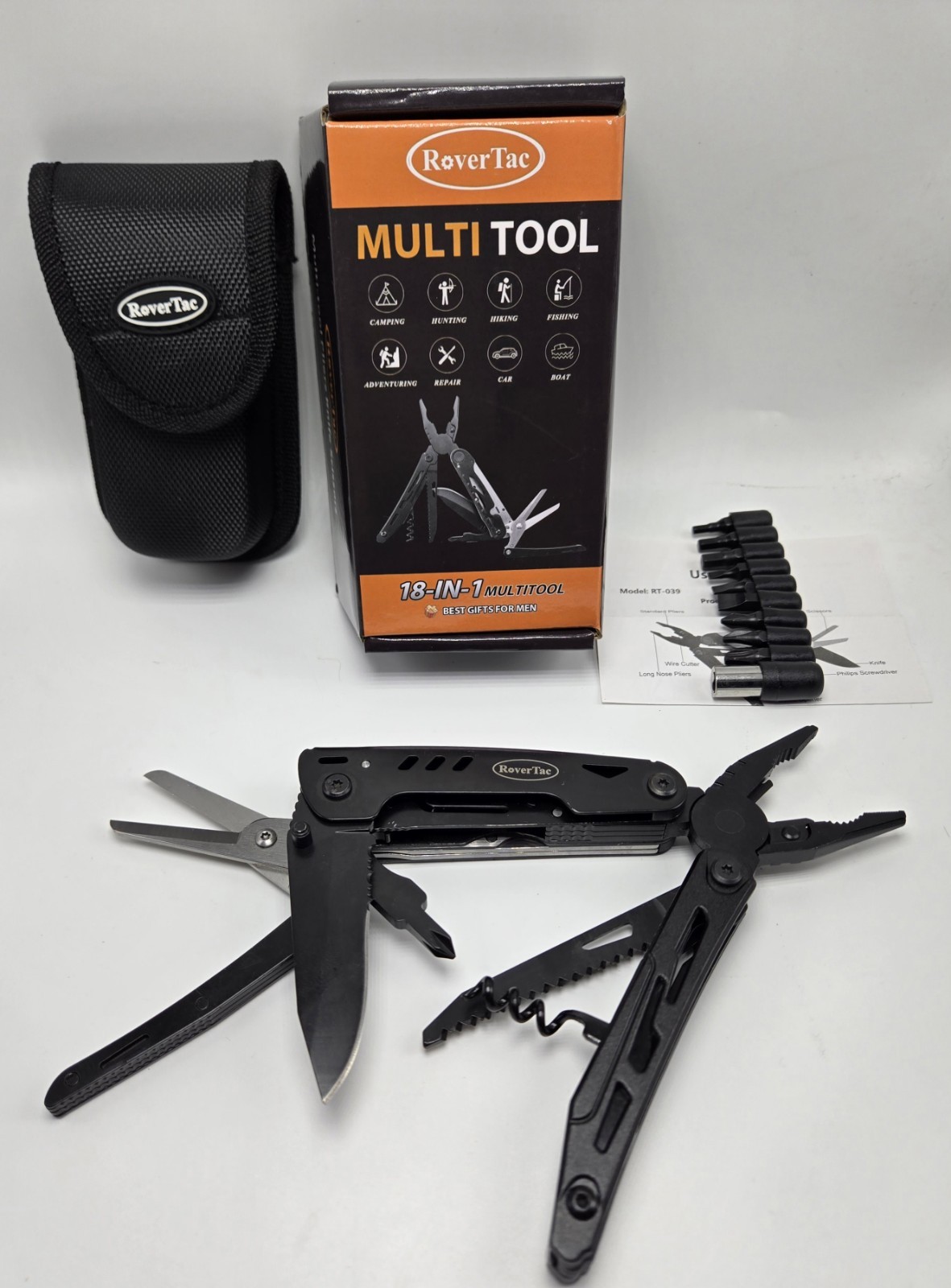 18 In 1 Multi Tool Plier Wire Cutter Knife Screwdriver Saw Bottle Opener