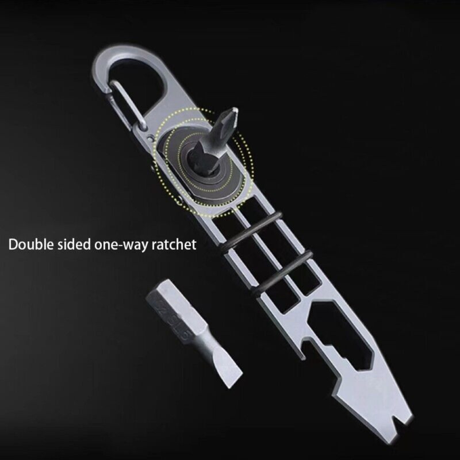 Titanium Alloy Ti Multi Pocket Pry Bar Crowbar EDC Tools Opener Screwdriver