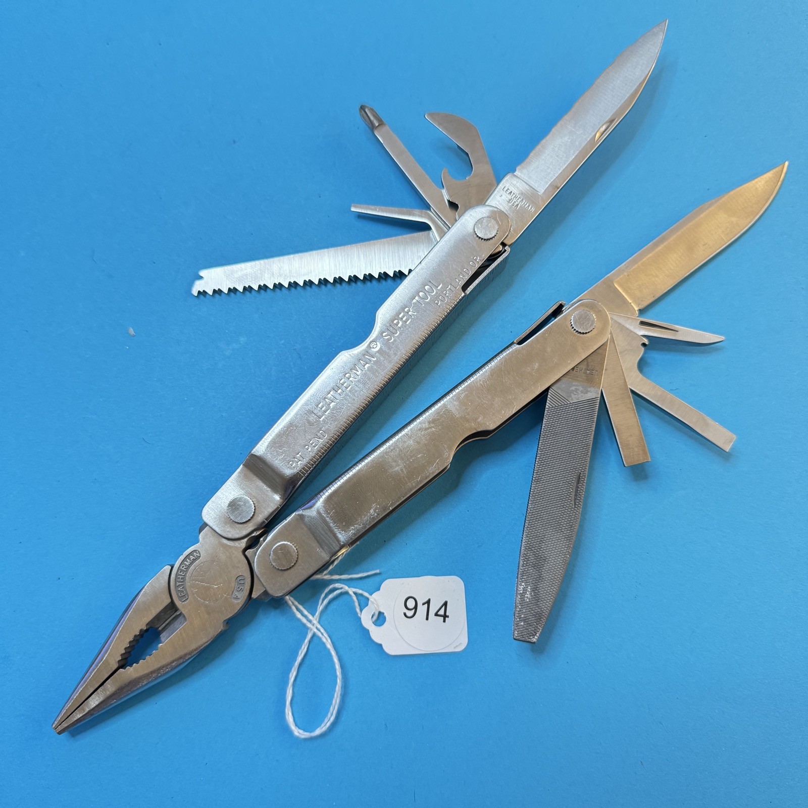 Leatherman Super Tool Plier Multi Tool Pocket Knife Excellent Condition EDC #914
