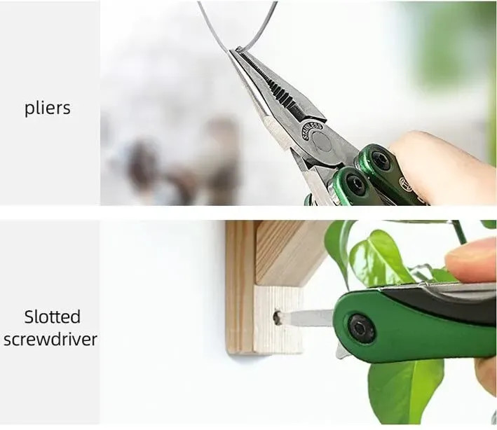 Japan NEW BOSCH Multi Tool 12-in-1 Plier Folding Knife Stainless 2609256D91