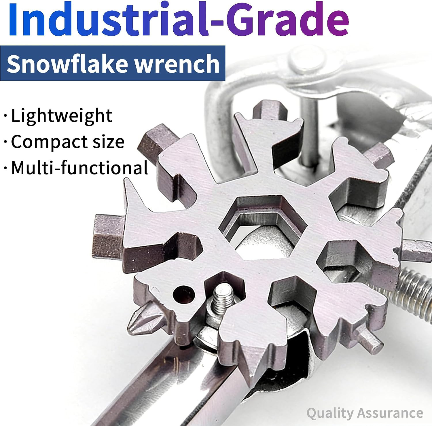 3Packs Snowflake Multi Tool, 18-In-1 Stainless Steel Snowflake Multitool for Bot