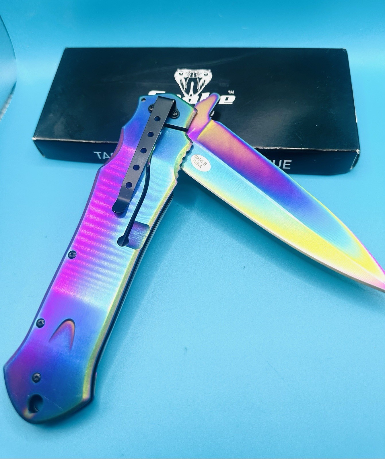 Snake Eye Giant 12.5” Assisted Open Folding For Pocket Knife Outdoor-Rescue NIB