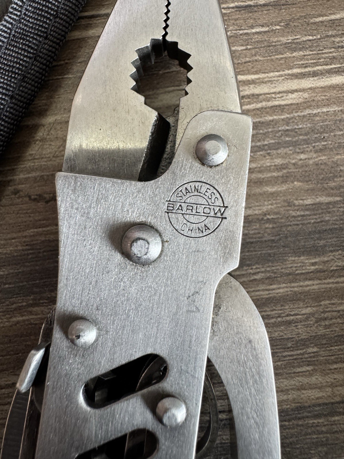 Vintage American Camper Stainless Steel Multi Tool W/ Nylon Case Barlow Multi