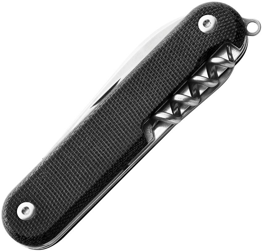 MKM-Maniago Knife Makers Malga 6 Multipurpose MagnaCut Steel Blade Black Micarta