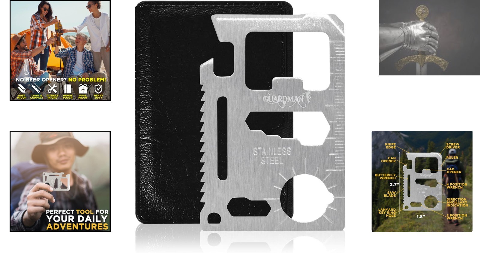 Ultimate 11-in-1 Tactical Wallet Tool – Always Be Prepared on the Go