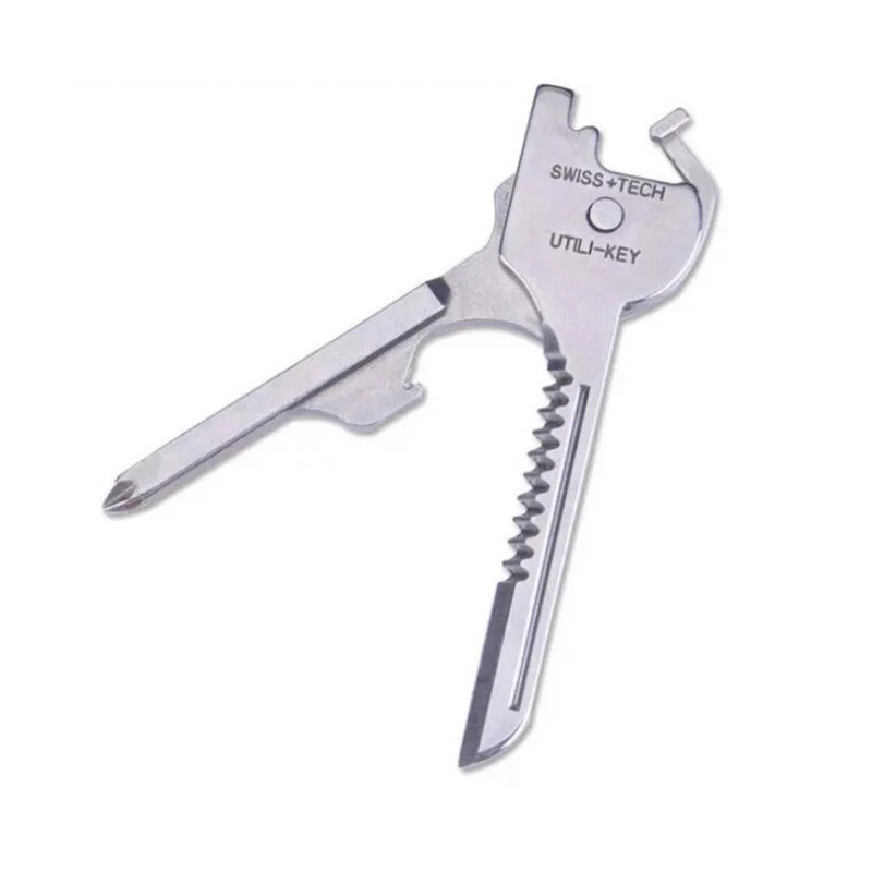 Stainless Steel Swiss+Tech UKCSB 1 Utili-Key 6 In1 Keychain EDC Multi Tool