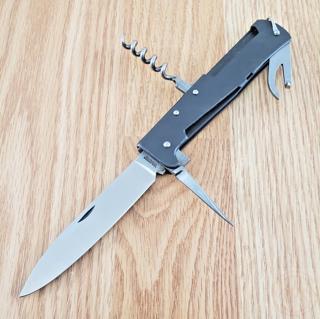 OTTER-Messer The Mercator Multi-Tool 3.75″ Satin Finish Blades Stainless Handle