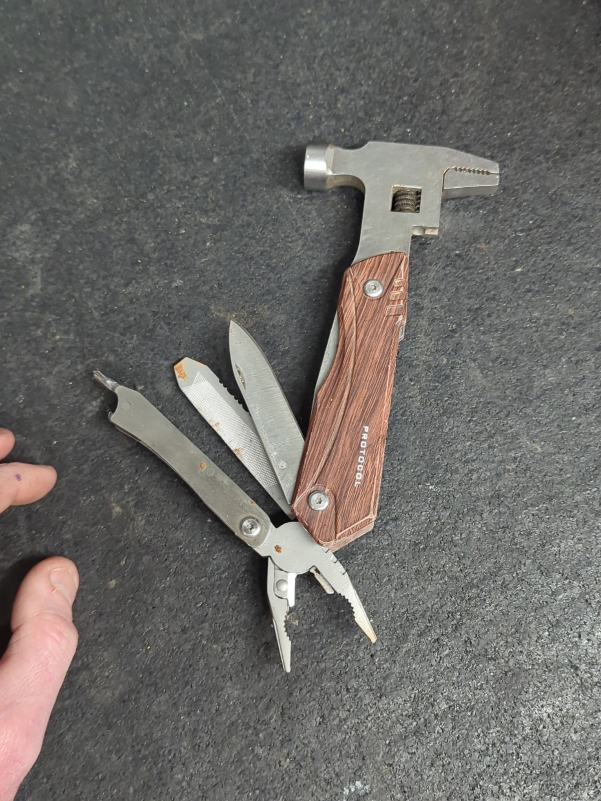 Protocol Hammer Plus Multi-Tool (Pliers, Saw, Wrench, Hammer, Knife)