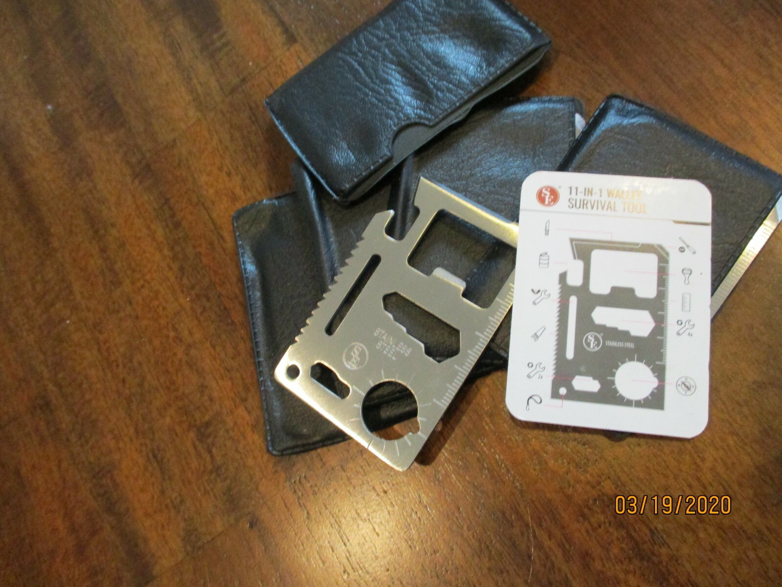 5 pcs Multi function 11 in 1 Wallet survival tool credit card size XMAS STUFFER