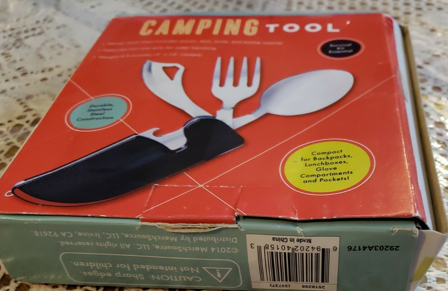 Ultimate Camping Utensil Survival Tool w/Knife, Fork, Spoon! New Old Stock Read