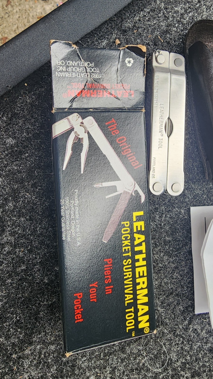 Vintage Leatherman Marlboro Country Store Multi Tool Knife w/ Sheath In Box