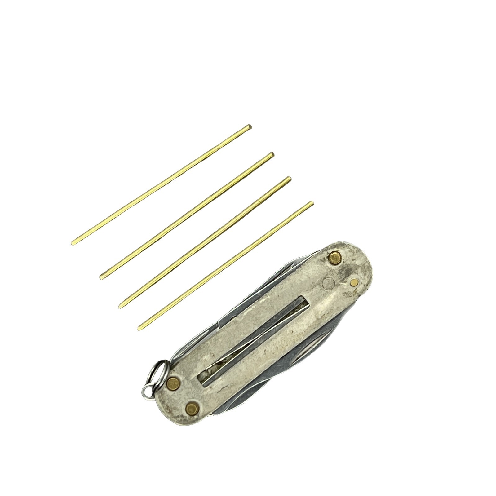 4pcs 1.6mm H62 Copper Rod Rivet For 58mm Victorinox Swiss Army Knife SAK DIY