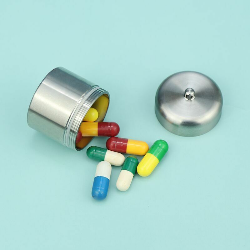 EDC Titanium Multi Tools Waterproof Portable Medicine Bottle Key Pendant Box Set