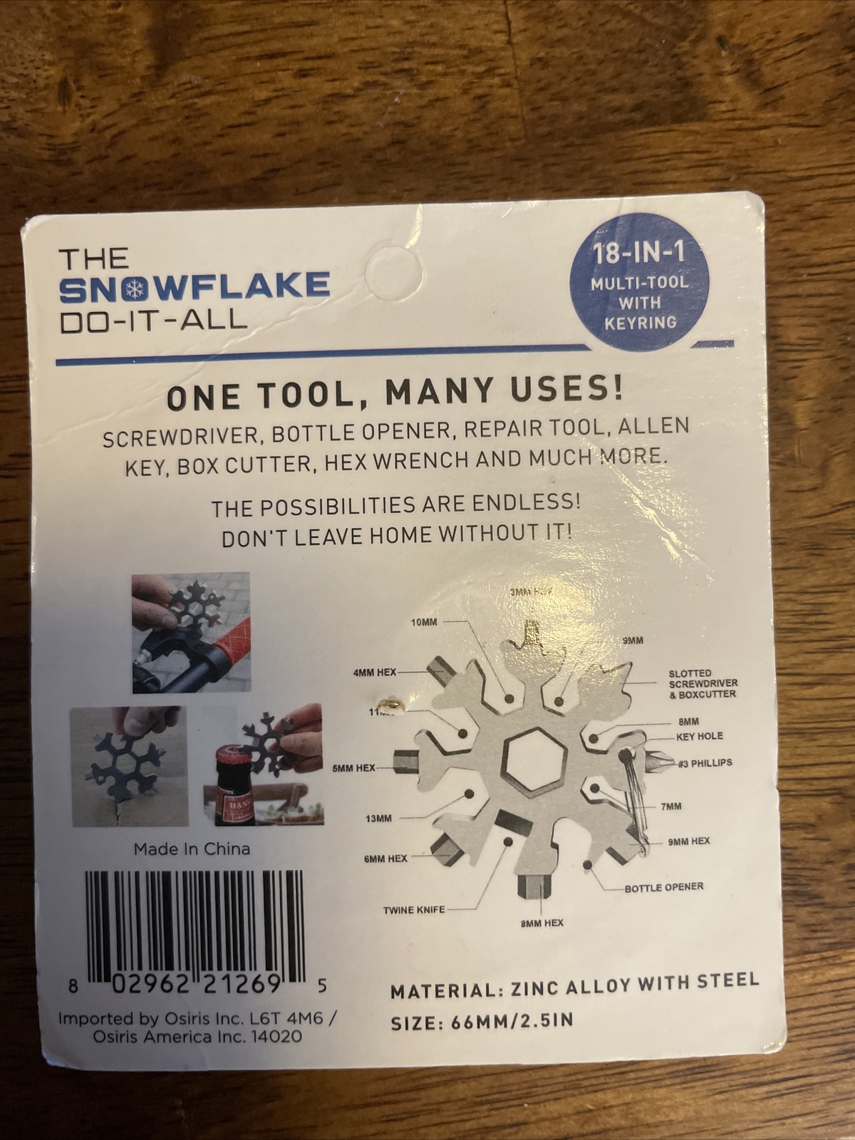 Snowflake Do It All 18-1 Multi-tool Combination Compact Outdoor Tools