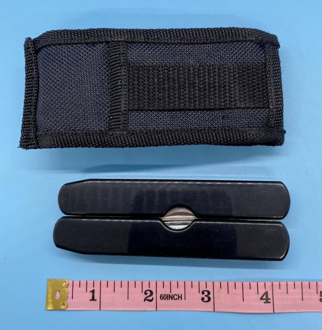 TOTES Multi-Tool 14 in 1 Executive Polished Stainless Medium Folding Case Pouch