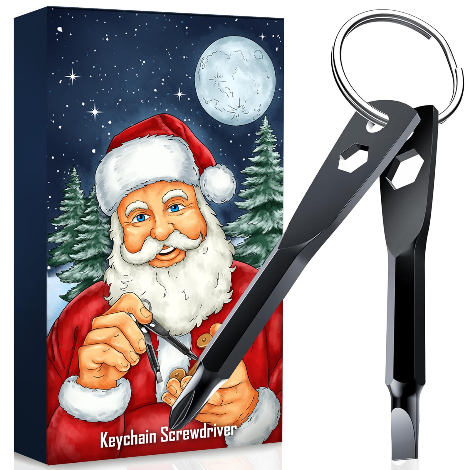 4in1 Keychain Screwdriver Gifts For Men Who Have Everything Stocking Stuffers Fo