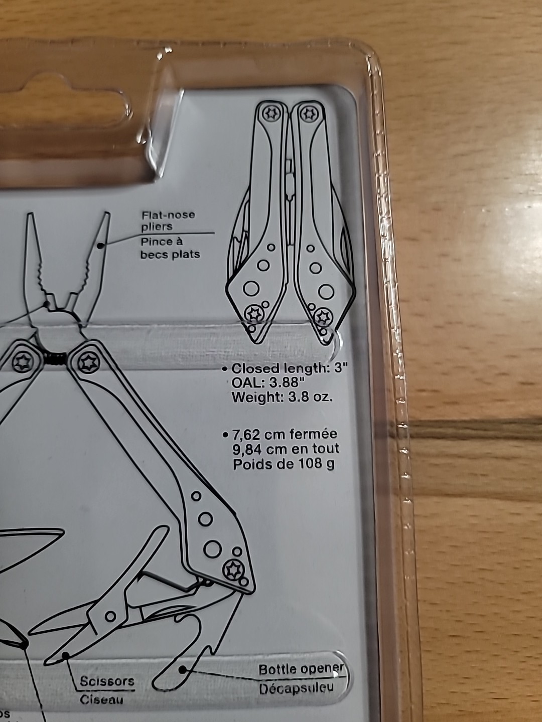 PURSUIT Multi-tool 7-in-1 Stainless Steel/ Black Color Combo Tool New Sealed