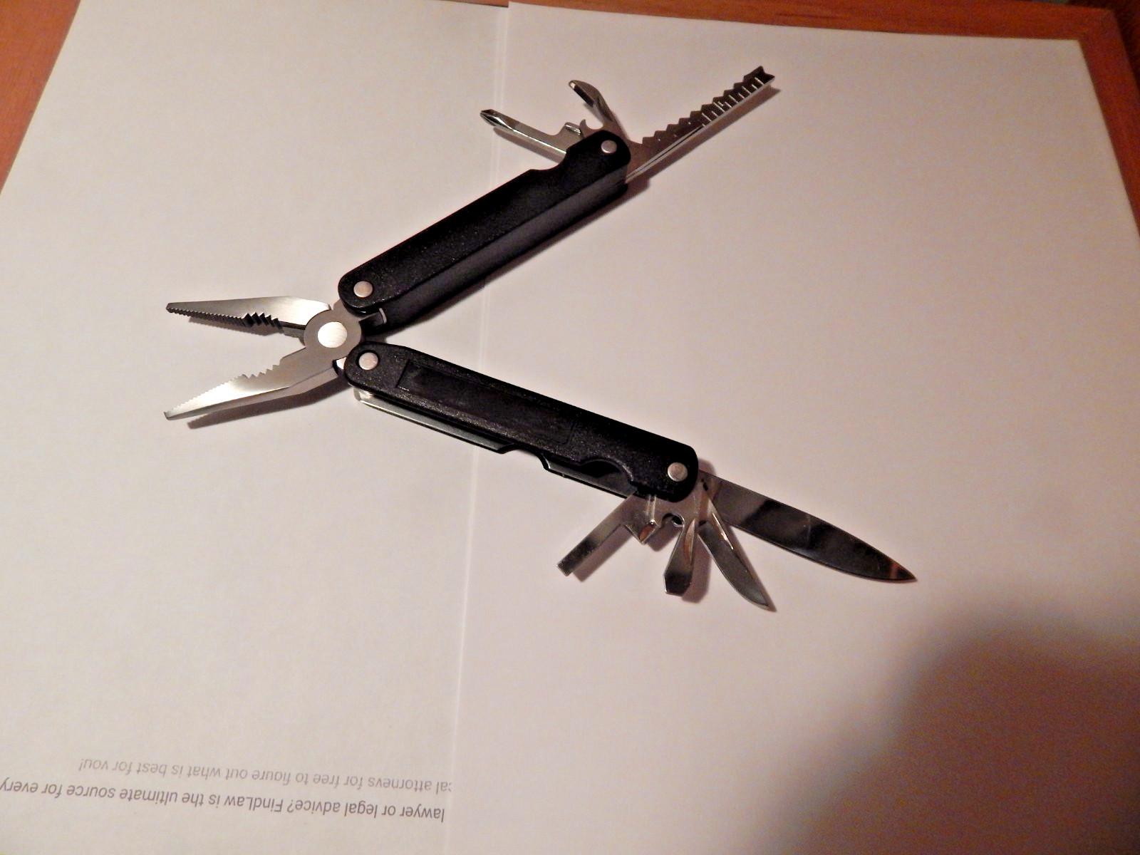 Barlow Multi-Tool Pocket Knife With Nylon Case.