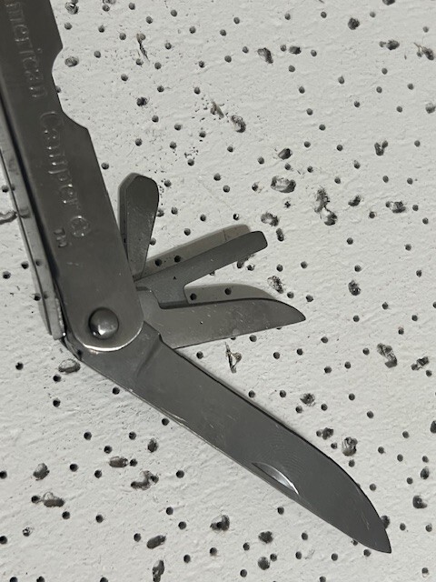 Vintage American Camper Stainless Steel Multi-Tool Pliers With Brown Sheath —