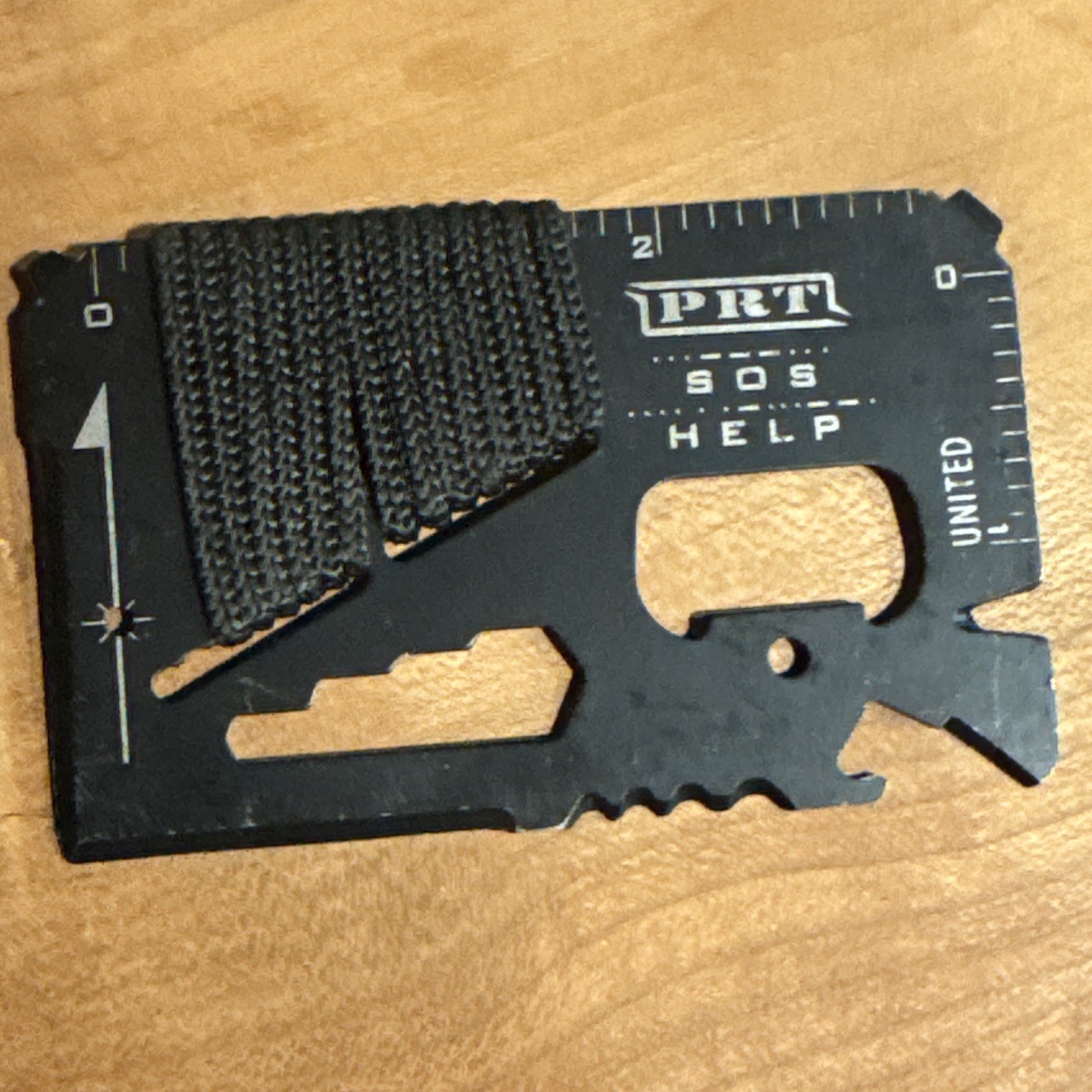 PRT SOS Help Card Multi Tool Survival Tool With Paracord