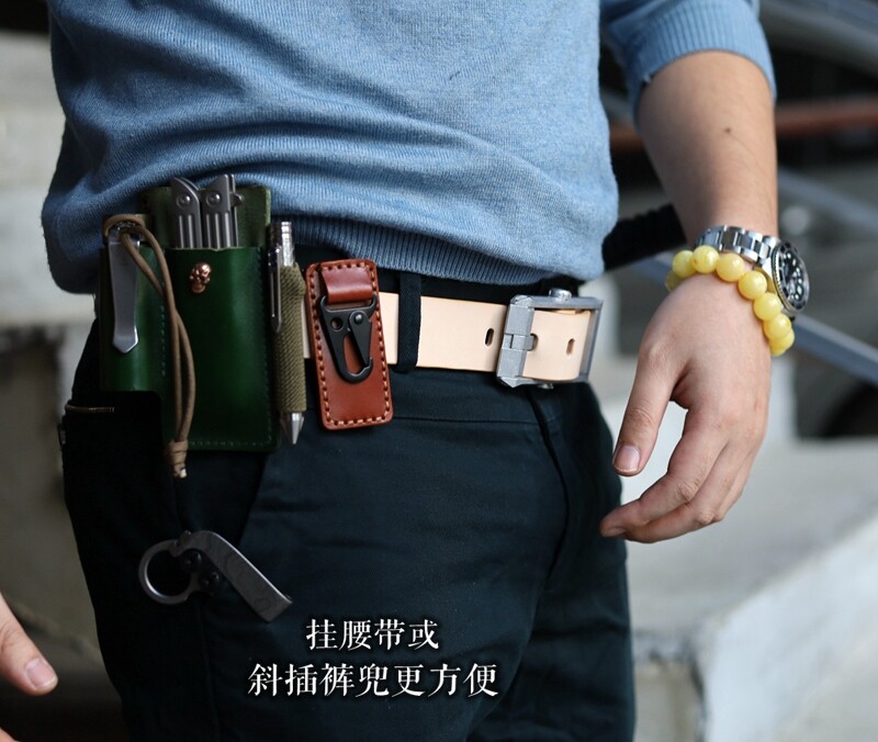 EDC Titanium Alloy Knife Back Clip Pocket Clip Tactical Outdoor Pocket Survival