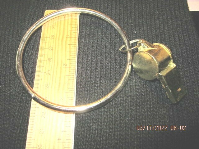 Brass Safety Attack Bracelet Whistle to Wear