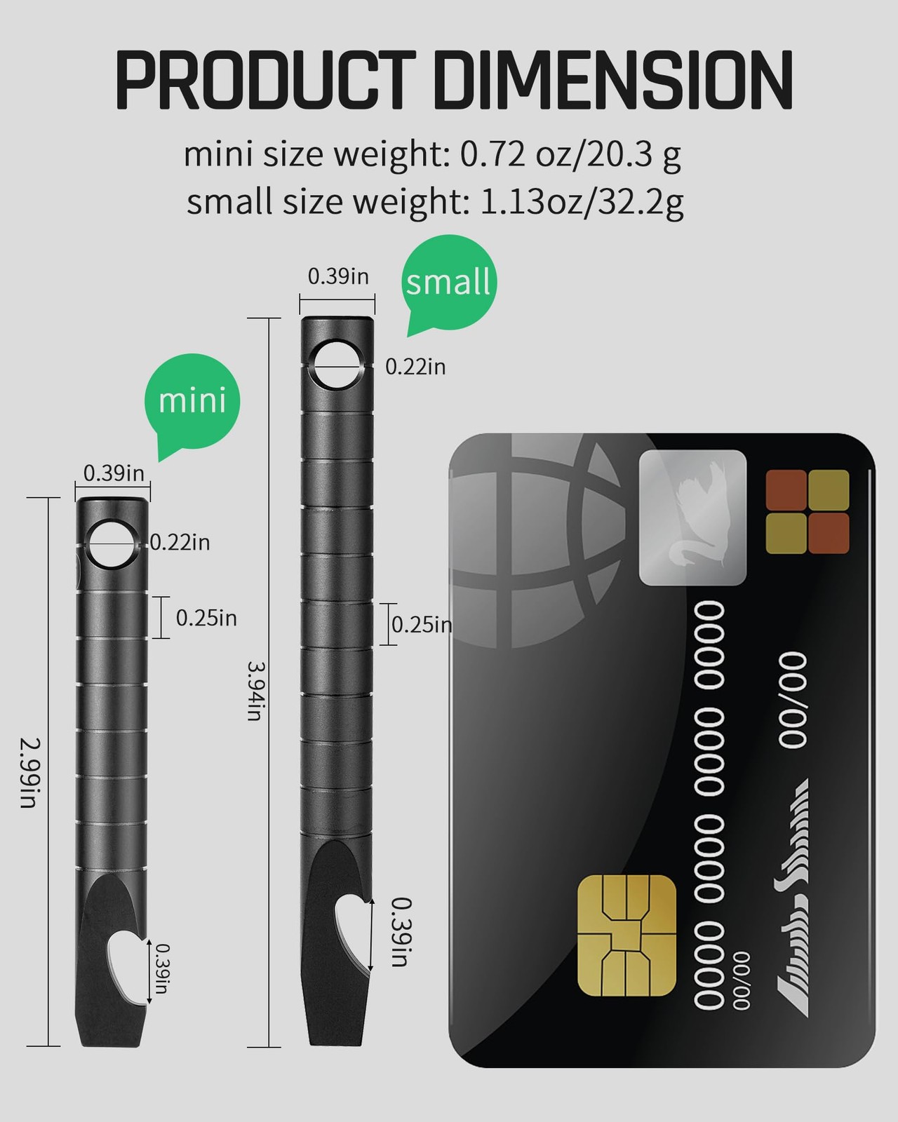 Keychain Pry Bar, Titanium Mini EDC Prybar Multitool with Bottle Opener, Pock…