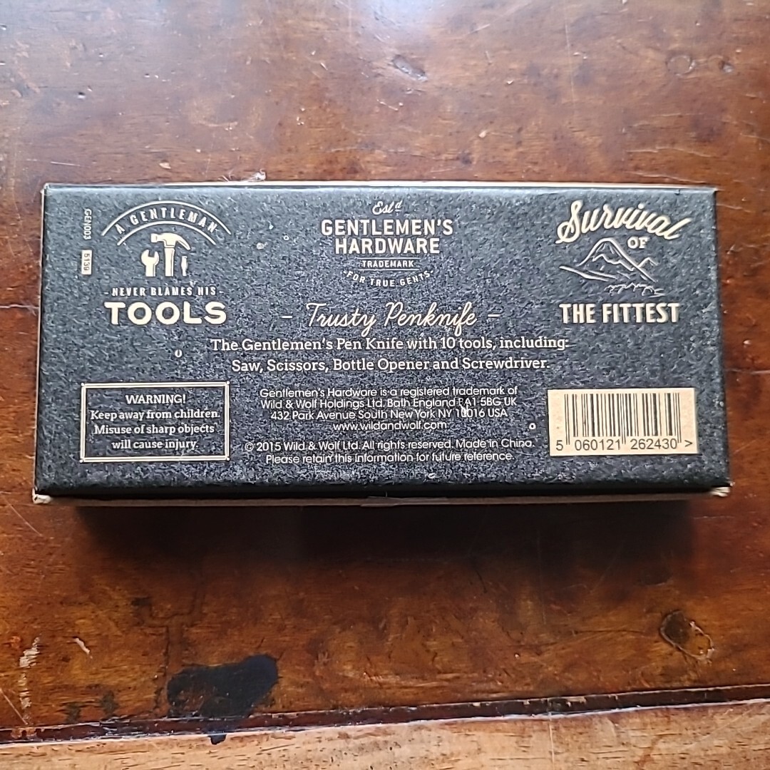 (Unused) Gentleman’s Hardware Survival Penknife Multi-Tool