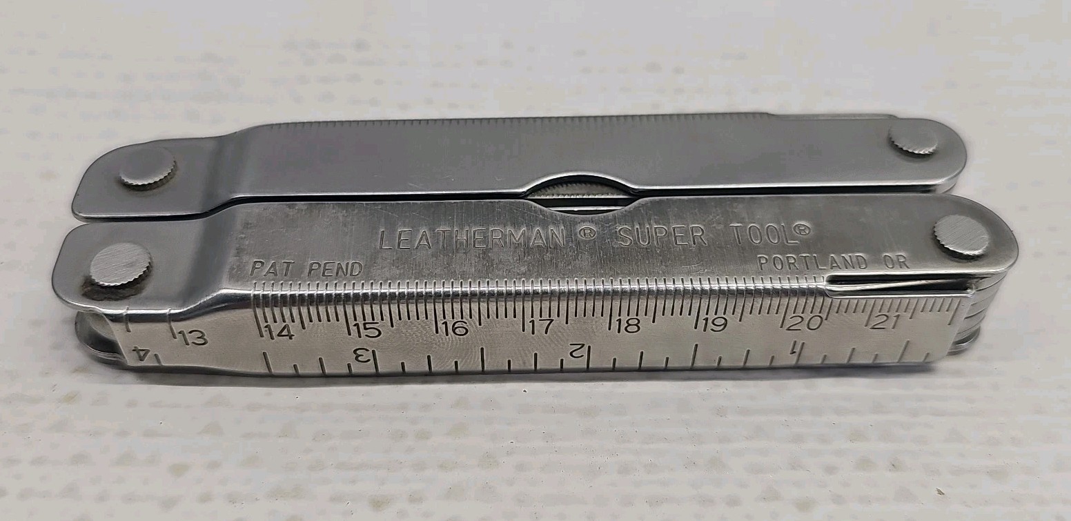 Vintage Leatherman SuperTool Pat Pend USA Stainless Steel Multi-Tool 10 In 1