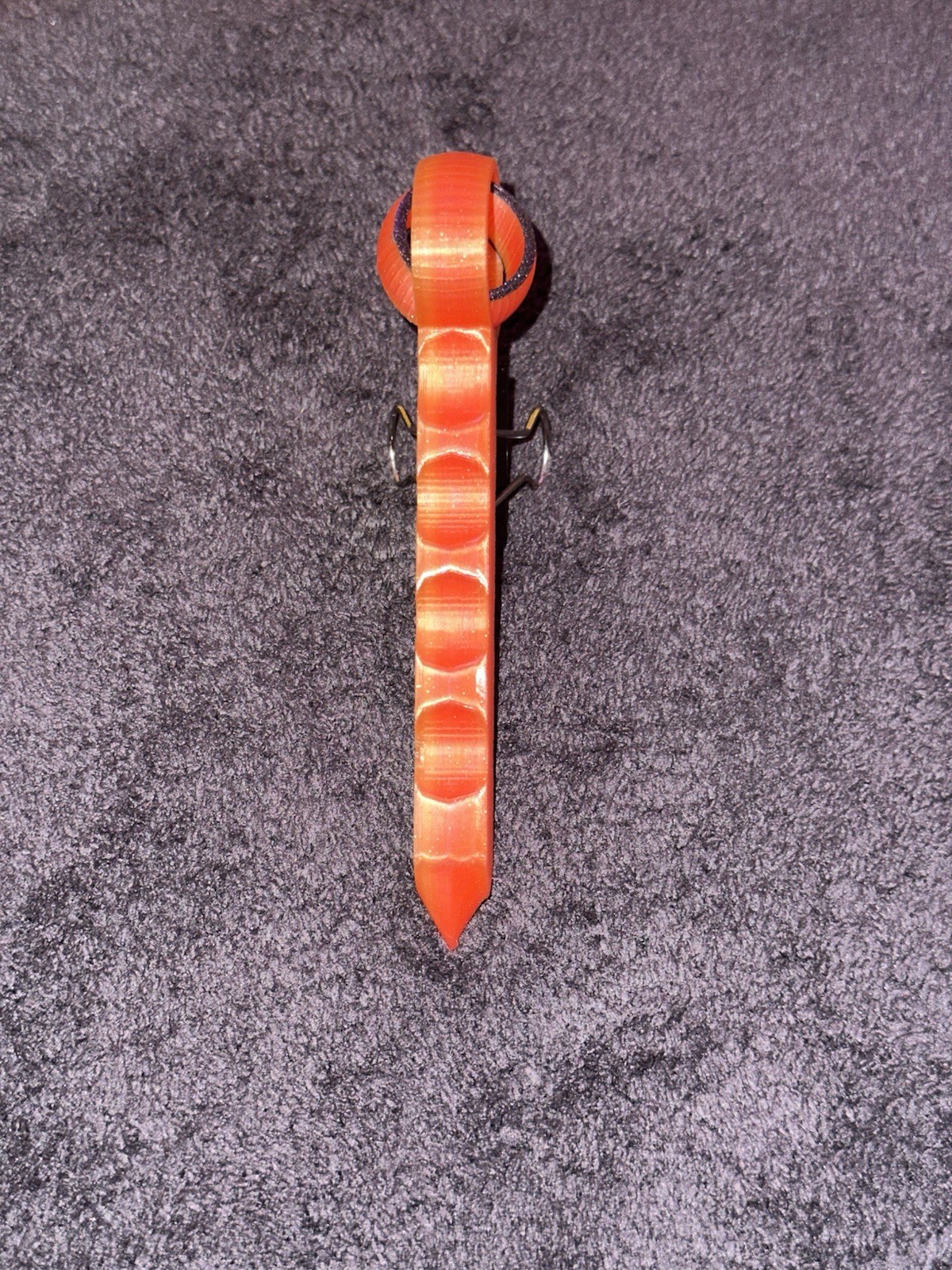Self Defense Fidget Kubotan Tool Weapon 3d Printed EDC Orange