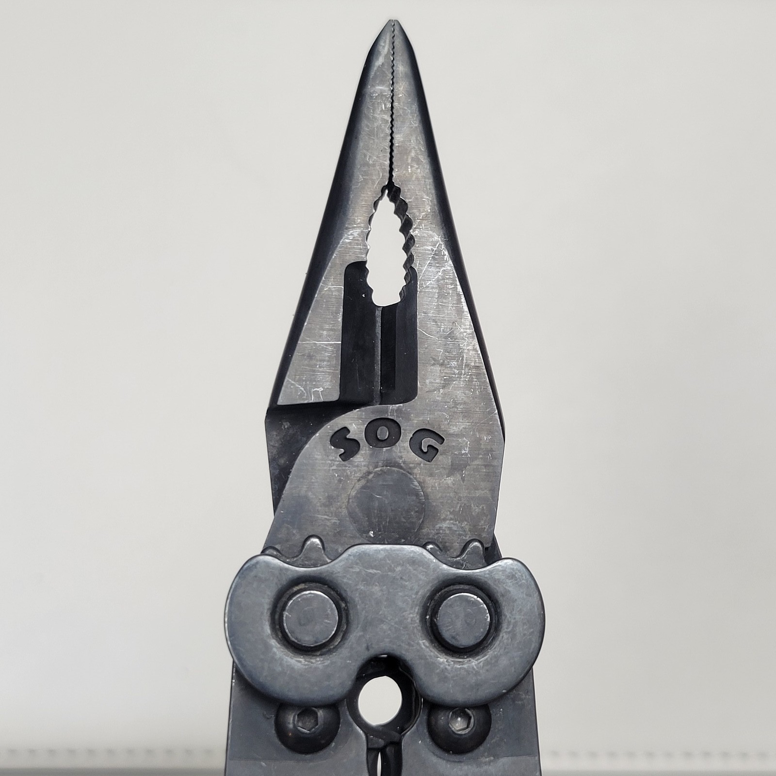 SOG PowerLock Multi-Tool Pliers Black Oxide Finish w/ Sheath B66N