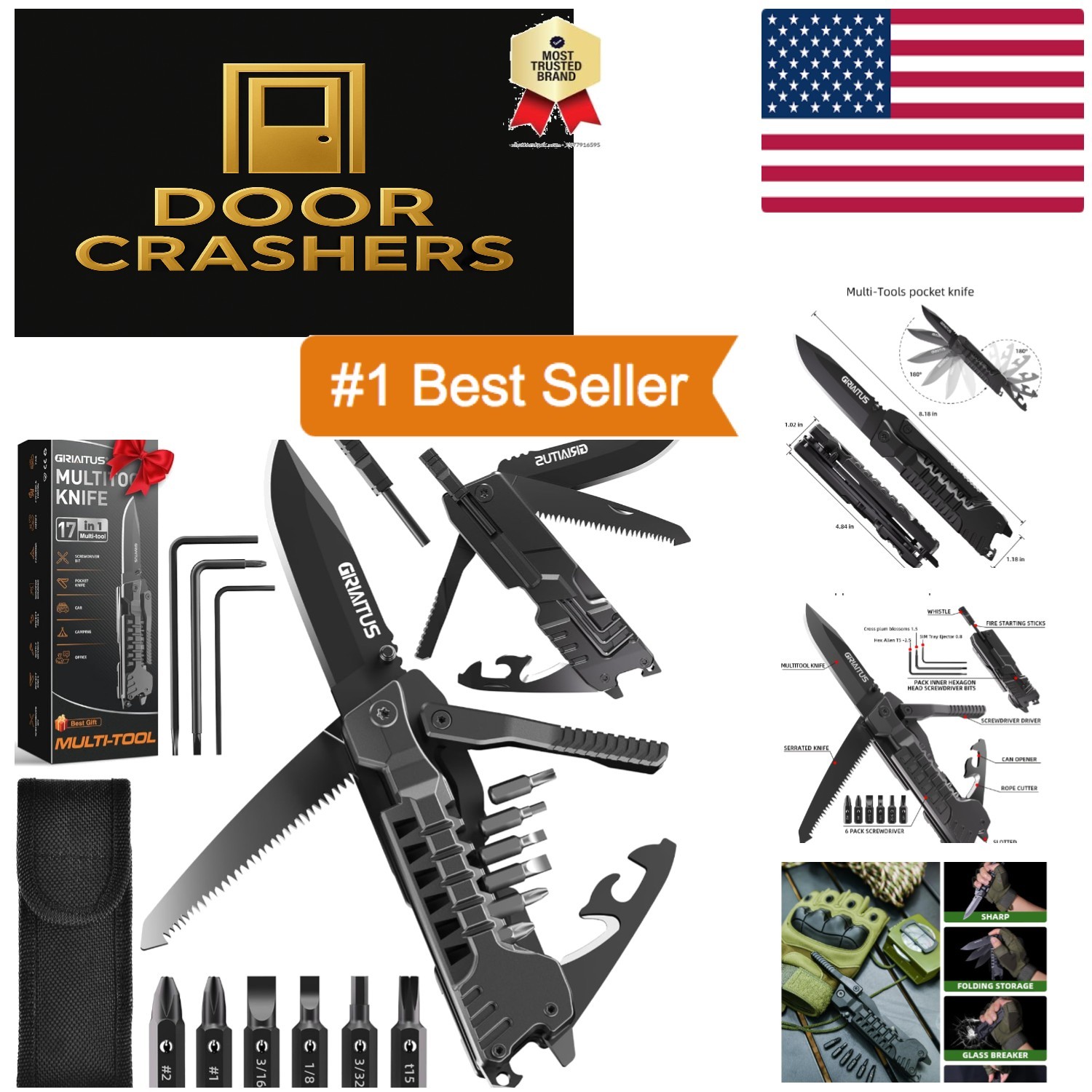 17-in-1 Multitool Knife: The Ultimate Outdoor Survival Companion for Adventurers