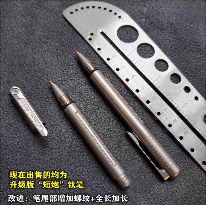 New EDC Titanium Alloy Signature Pen Outdoor Mini Writing Multi Tool Pen Gift