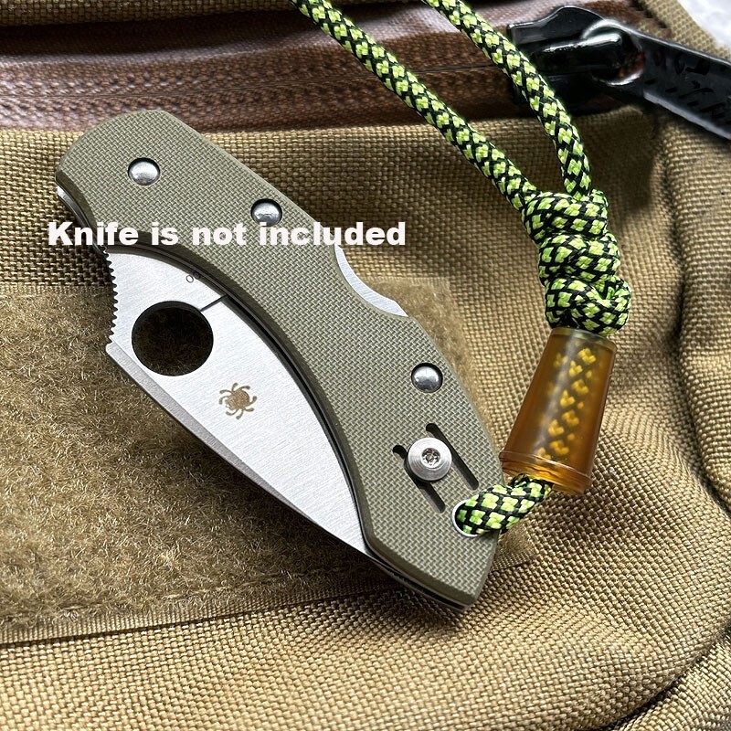 Ultem PEI Knife Bead Pendant Lanyard DIY Keychain Decorations Accessories EDC