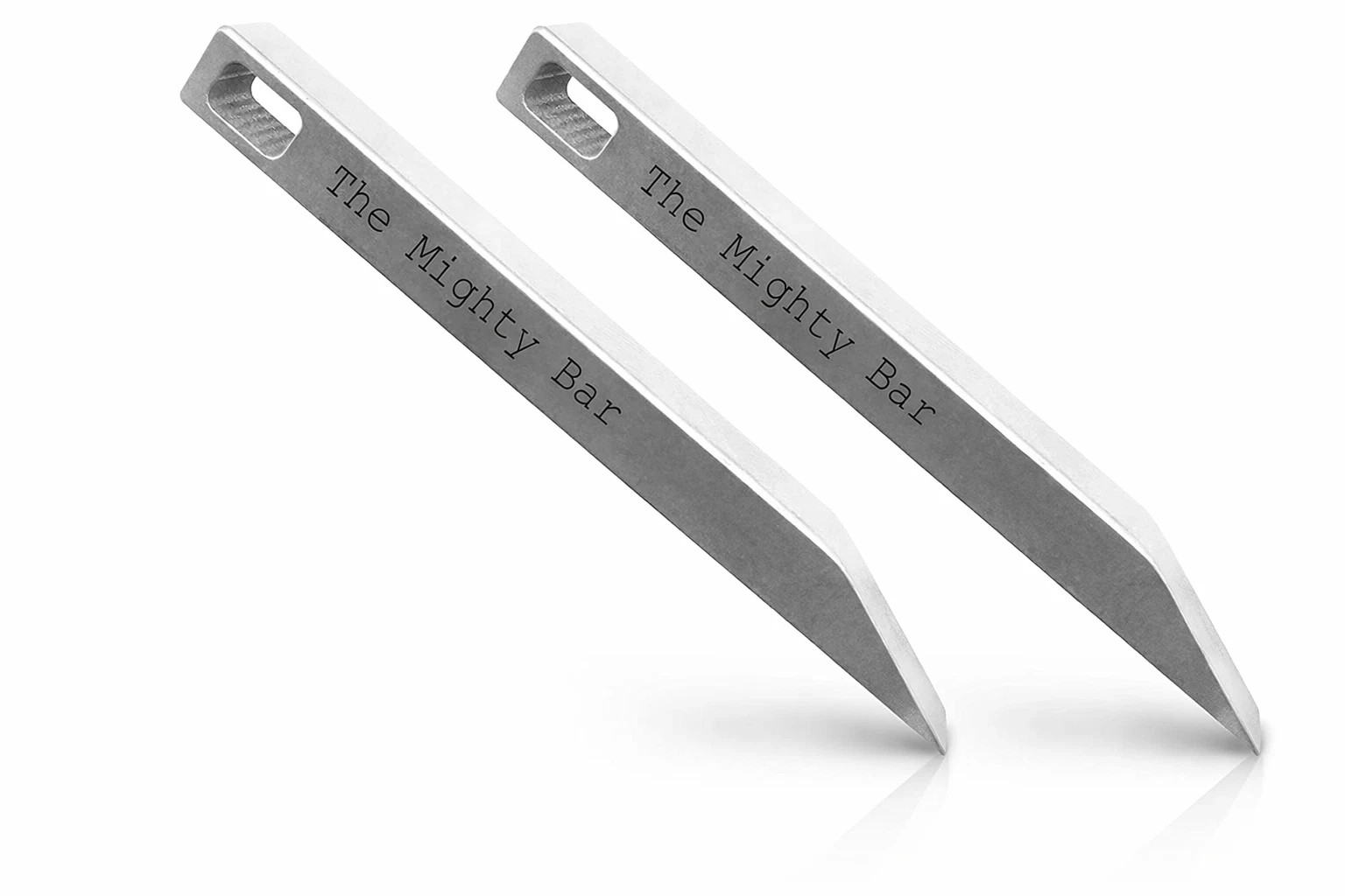 2PC The Mighty Bar Stainless Steel Pry Tool Pocket keychain EDC Multi Tool Campi