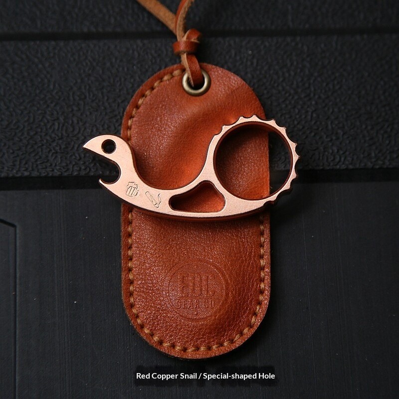 EDC Snail Tactical Multifunctional Tool/Pendant Titanium/Red copper/Brass